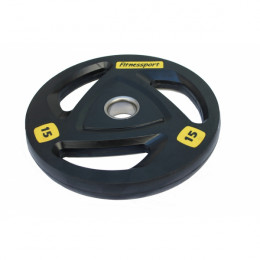 Диски: Диск олимпийский обрезиненный Fitnessport 15 кг