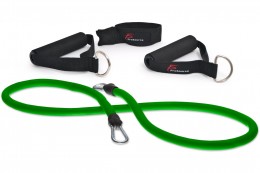 Эспандеры: Еспандер трубчастий ProsourceFit Single Stackable, мінімальний опір (зелений)