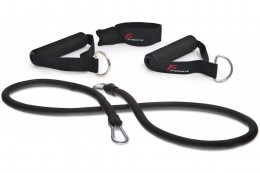 Эспандеры: Еспандер трубчастий ProsourceFit Single Stackable, середній опір (чорний)